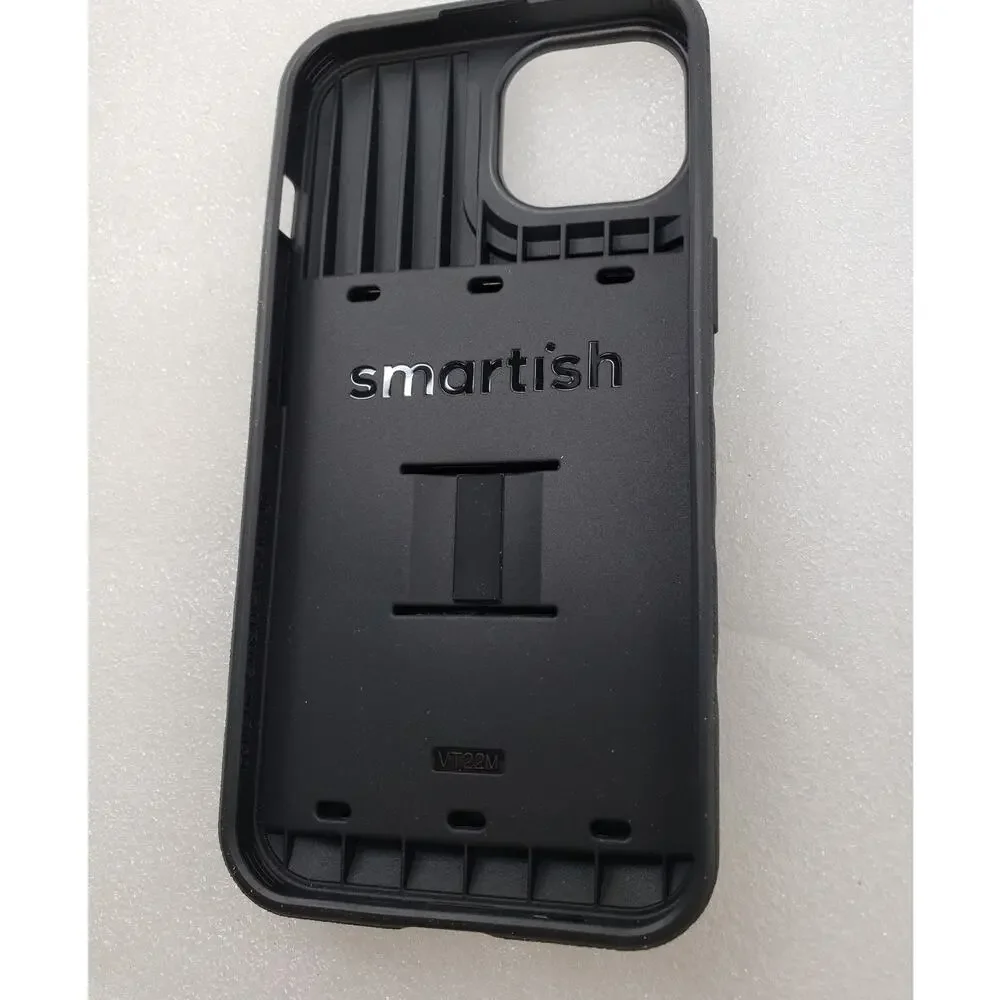 Smartish iPhone 14 Wallet Case Wallet Slayer Vol 1 - Black Fern Leaf Cover